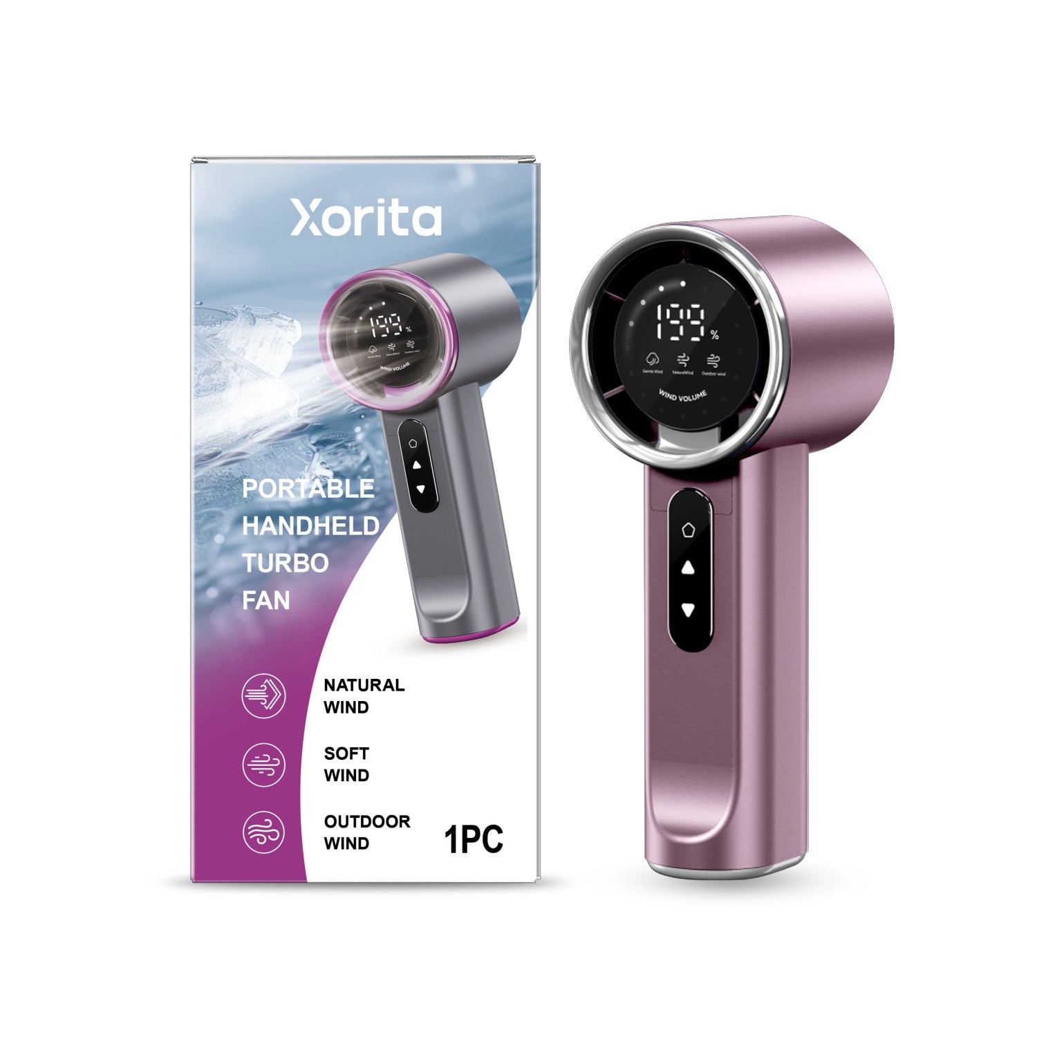 Portable Handheld Turbo Fan Rechargeable Mini Cooling Fan
