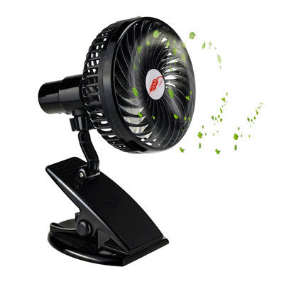 Mini Rechargeable Clip Fan  Silent USB Fan with 3 Speeds for Desk & Baby Stroller