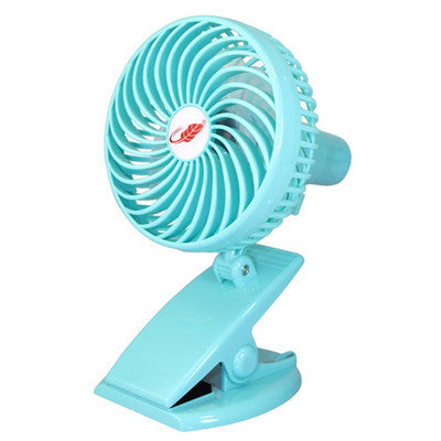 Mini Rechargeable Clip Fan  Silent USB Fan with 3 Speeds for Desk & Baby Stroller