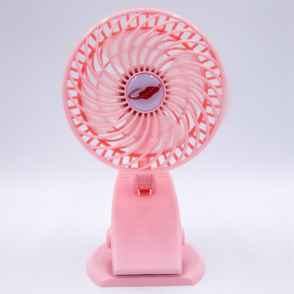 Mini Rechargeable Clip Fan  Silent USB Fan with 3 Speeds for Desk & Baby Stroller