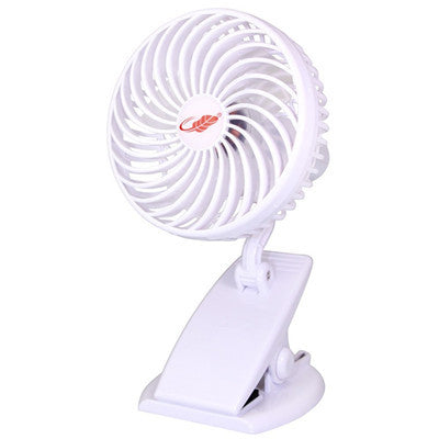 Mini Rechargeable Clip Fan  Silent USB Fan with 3 Speeds for Desk & Baby Stroller