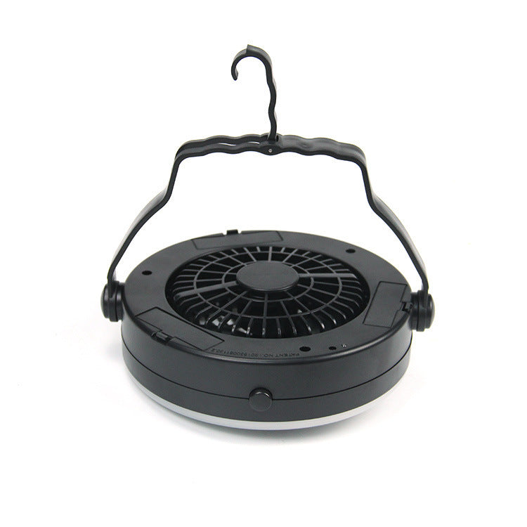 Rechargeable Camping Fan with LED Light  Waterproof, Portable & Multi-Function Outdoor Tent Lamp