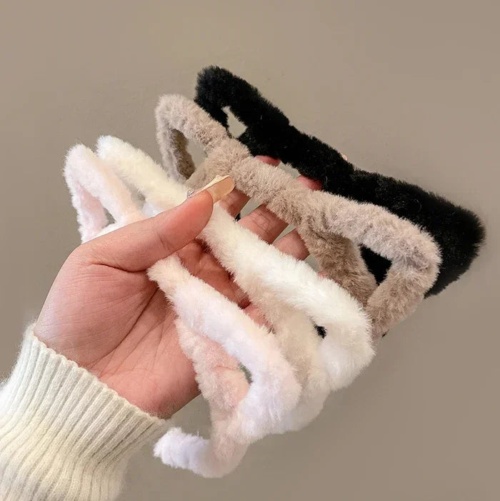 Plush Cat Ear Lolita Headbands Girls Cartoon Furry Hair Bands Hoop Women Cosplay Costume Party Headwear Korean Hair Accessories