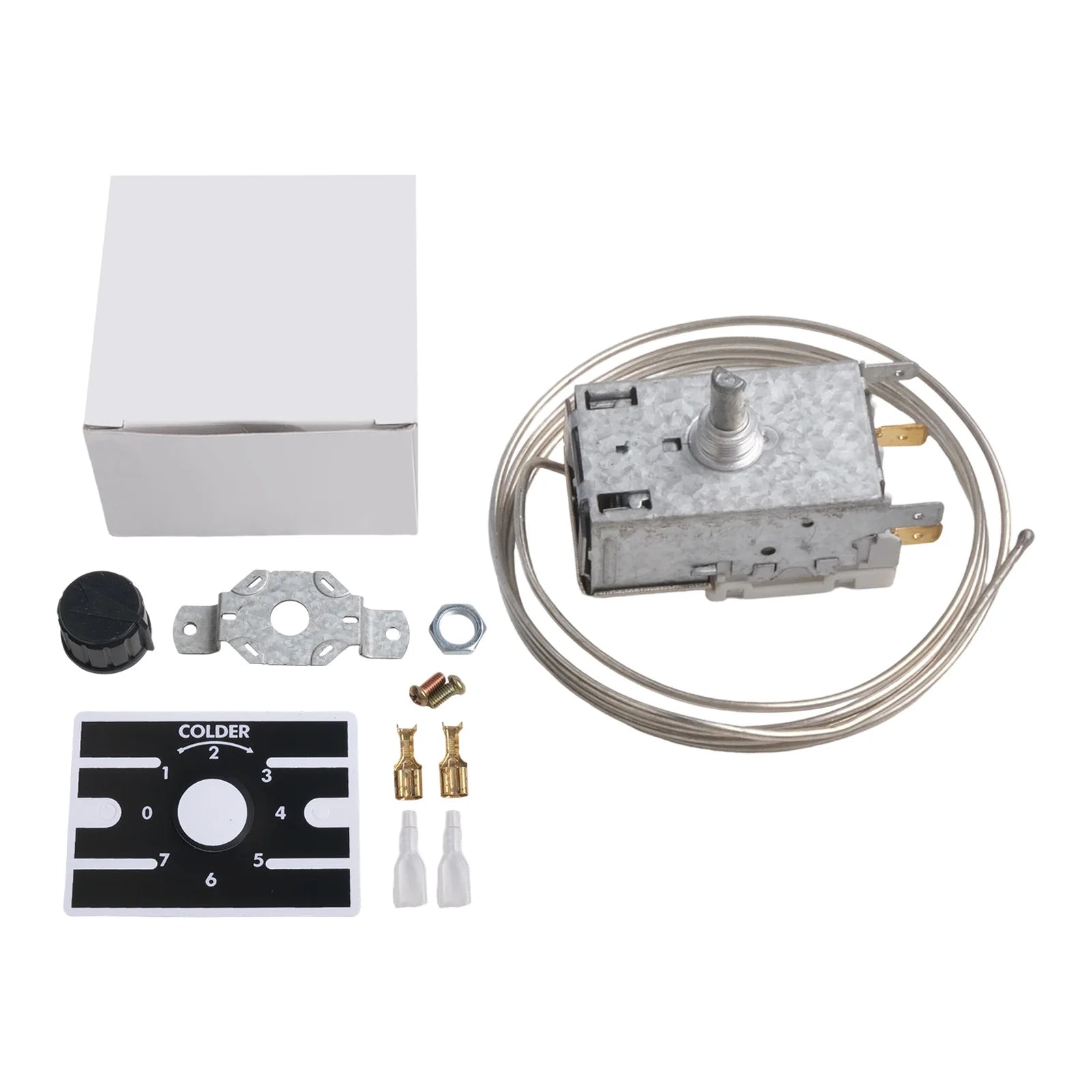 K50 Appliance Thermostat Effortlessly Regulates Temperatures Between Three And Twenty Degrees For All Types Of Refrigerators