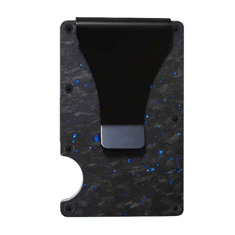 RFID Clip Metal Wallet Blocking Aluminum Minimalist Credit Card Holder Money Wallets 2024 All Color Slim Business Bank Id Case