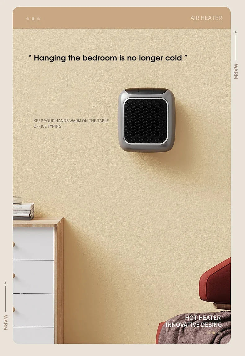 Electric Heater Home Appliance Heating Furnace Portable Heater Plug-in Room Heater Mini Radiator Remote Heating 500W