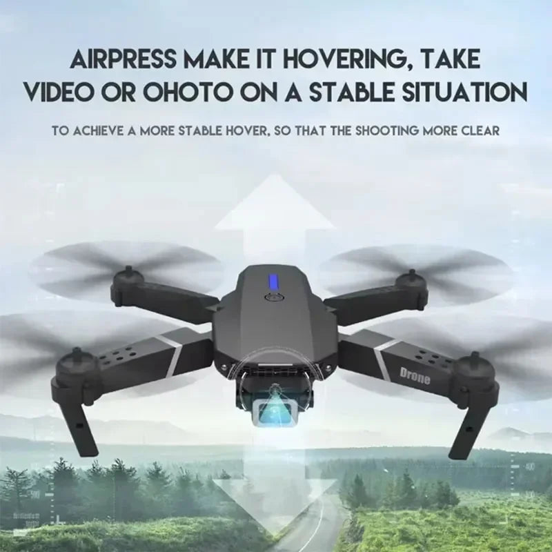 2025 E88Pro RC Drone 4K Professinal With 3 Battery 1080P Wide Angle HD Camera Foldable Helicopter WIFI FPV Height Hold Gift Toy