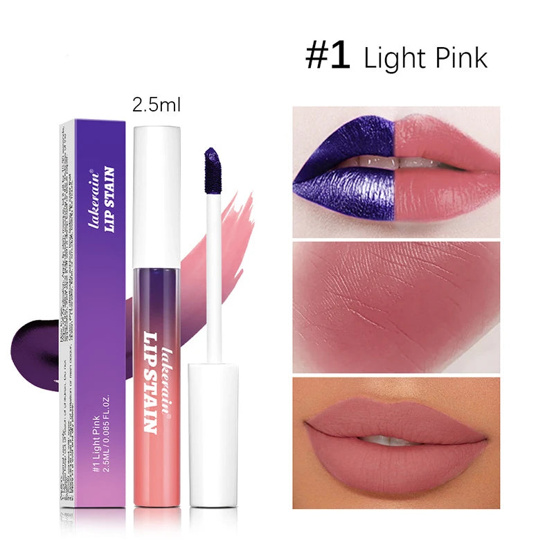 Lip Stain Tear-Off Natural Matte Waterproof Tattoo Dyed Transfer Resistant Lip Tint Gloss Peel Off Purple Liquid LipstickMakeup