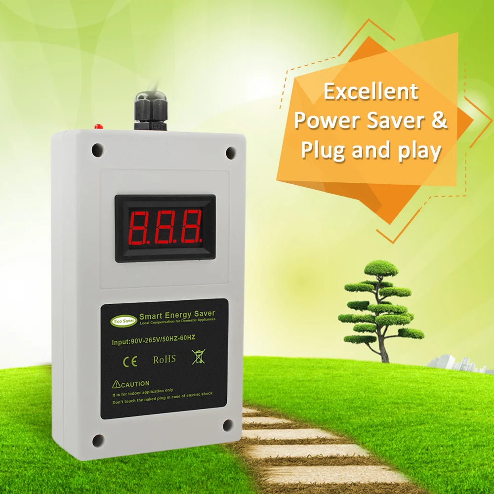 Household Energy Saving Appliances White Intelligent Power Saver Box Smart LED Electricity Saving Device