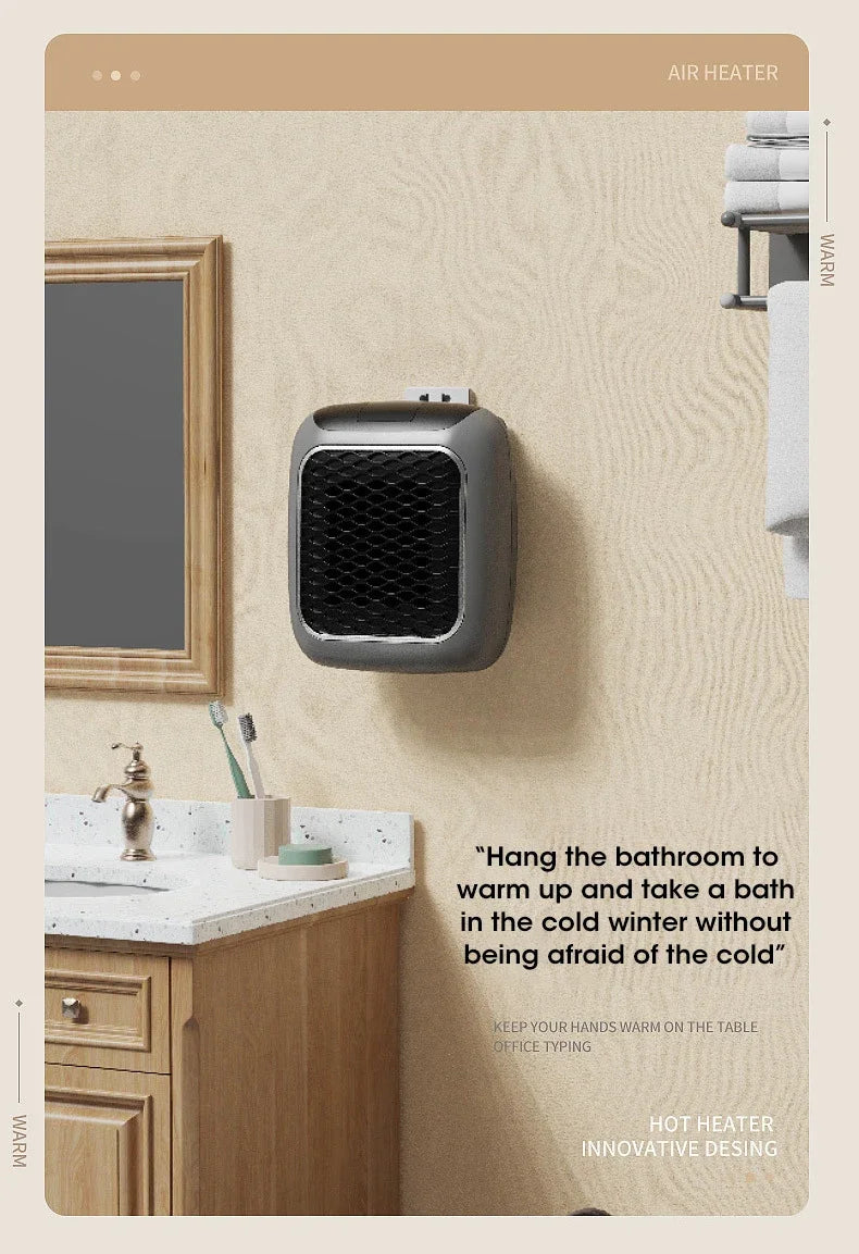 Electric Heater Home Appliance Heating Furnace Portable Heater Plug-in Room Heater Mini Radiator Remote Heating 500W