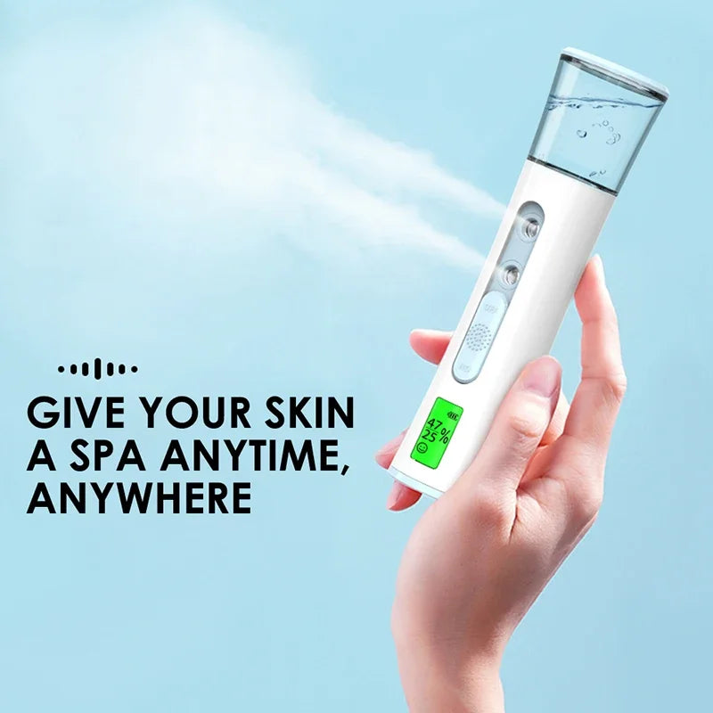 Mini Facial Steamer Mist Sprayer Nano Mister Hydrating Face Mist Spray Bottle Spa Skin Care Moisturizing Beauty Spray Hydrating