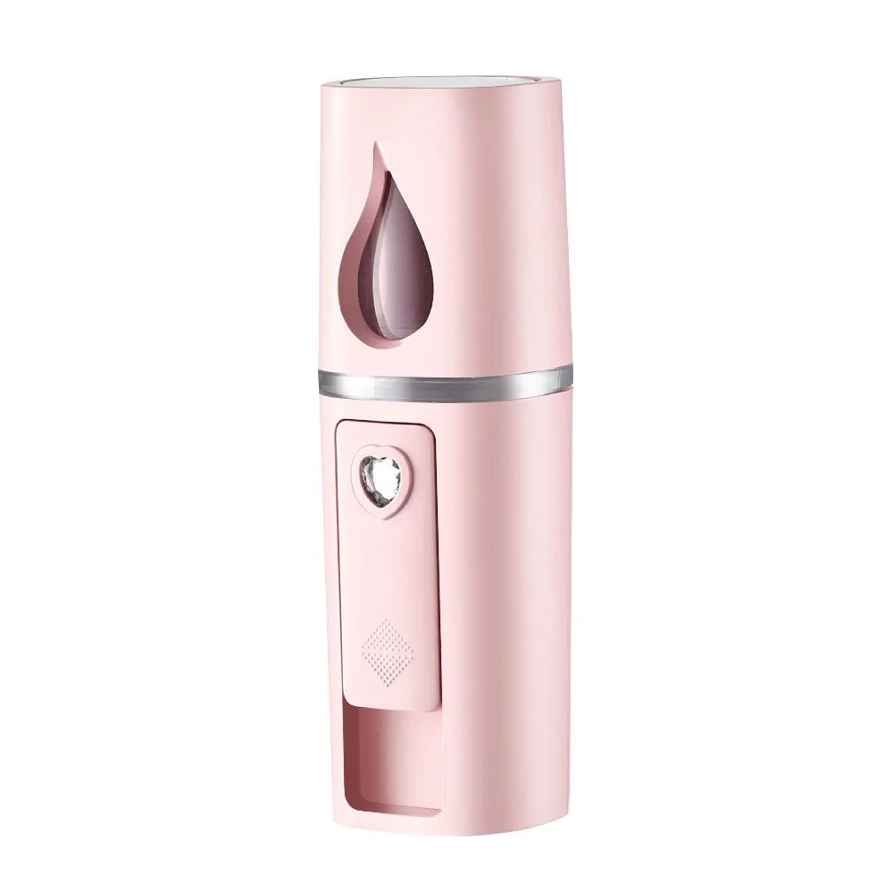 NANO FACIAL MISTER PORTABLE MINI FACE MIST HANDY SPRAYER COOL FACIAL STEAMER Humidifier for Room Outdoor Indoor
