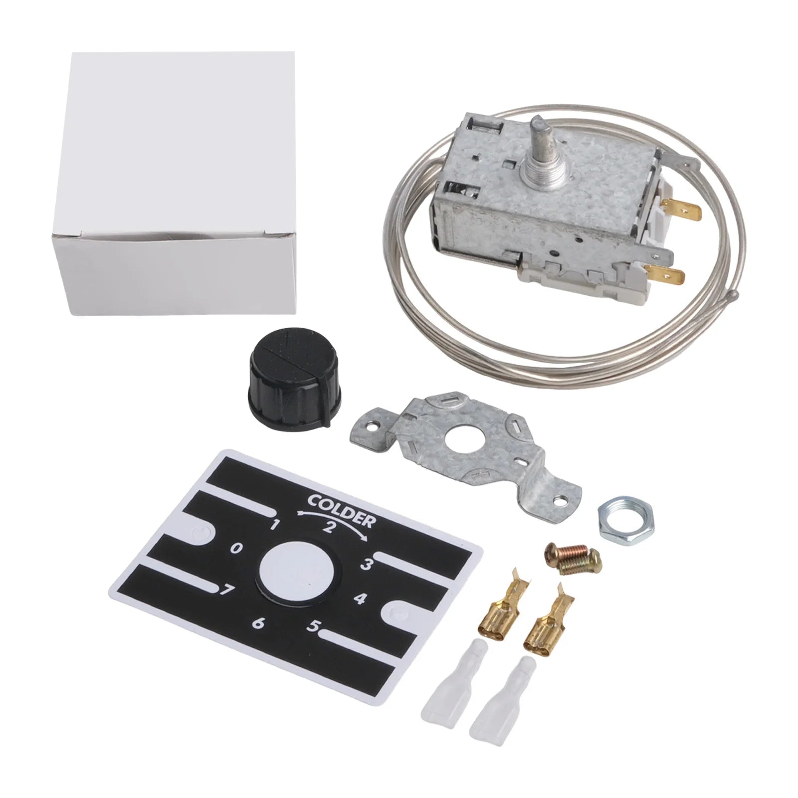K50 Appliance Thermostat Effortlessly Regulates Temperatures Between Three And Twenty Degrees For All Types Of Refrigerators