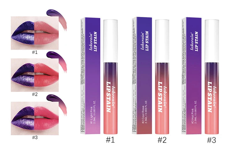 Lip Stain Tear-Off Natural Matte Waterproof Tattoo Dyed Transfer Resistant Lip Tint Gloss Peel Off Purple Liquid LipstickMakeup