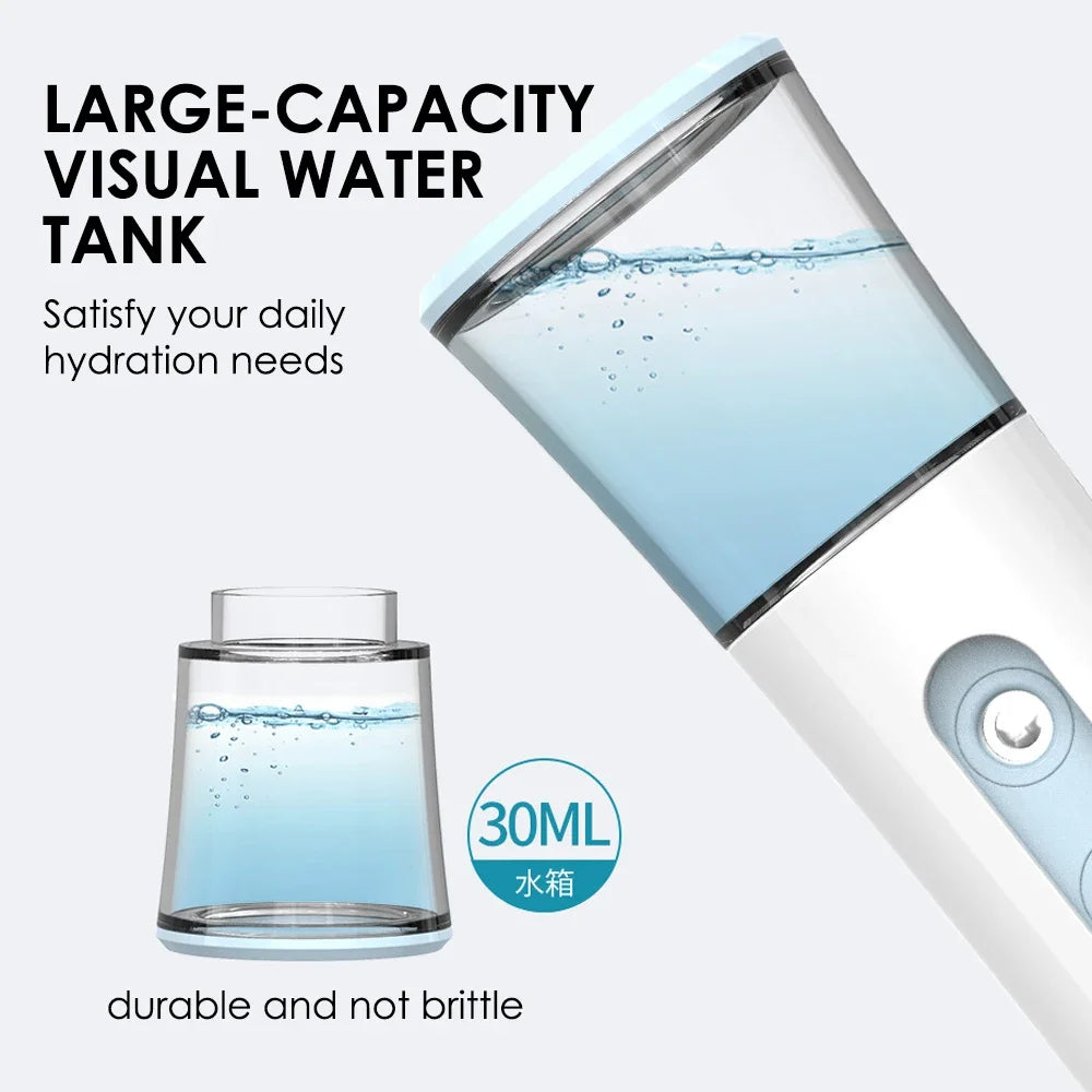 Mini Facial Steamer Mist Sprayer Nano Mister Hydrating Face Mist Spray Bottle Spa Skin Care Moisturizing Beauty Spray Hydrating
