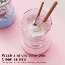 USB Makeup Brush Cleaner Machine  3-in-1 Electric Washer, Dryer & Storage Rack