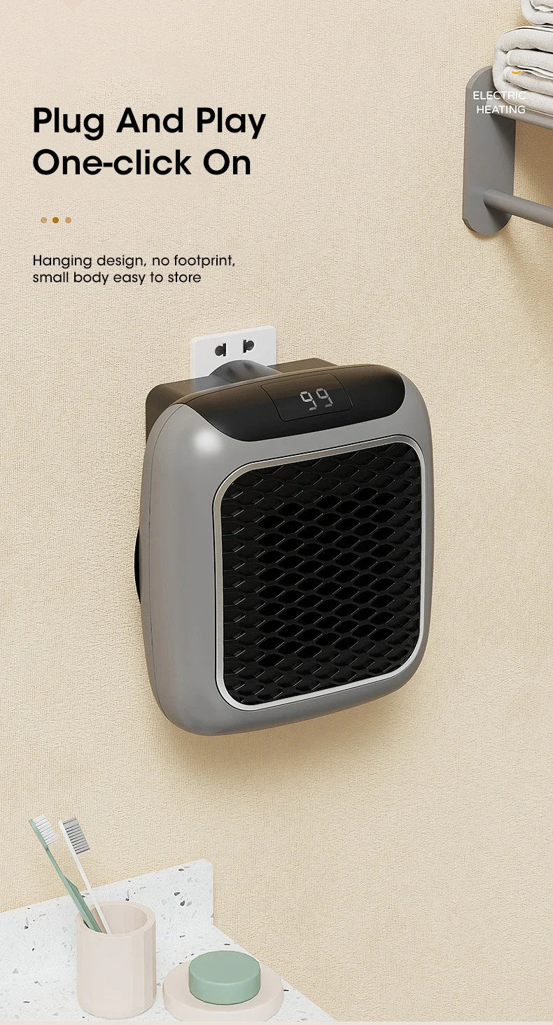 Electric Heater Home Appliance Heating Furnace Portable Heater Plug-in Room Heater Mini Radiator Remote Heating 500W