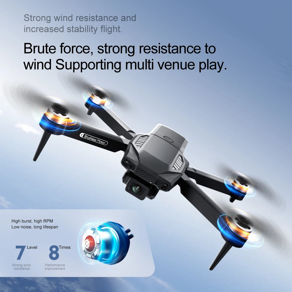 F198 Drone WIFI FPV HD Aerial Photography Wide Angle Dual Camera Professional With 1080P Brushless RC Foldable Quadcopter