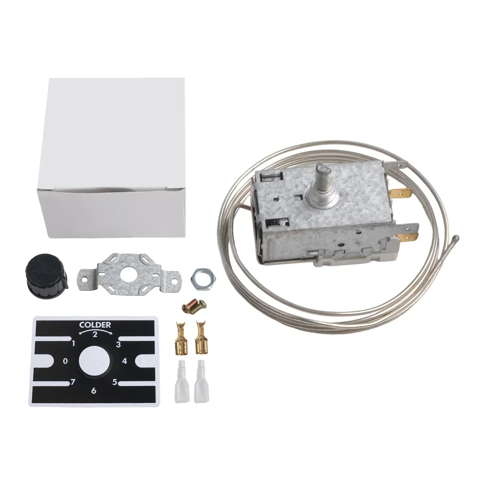 K50 Appliance Thermostat Effortlessly Regulates Temperatures Between Three And Twenty Degrees For All Types Of Refrigerators