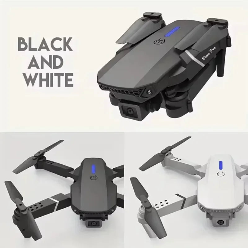 2025 E88Pro RC Drone 4K Professinal With 3 Battery 1080P Wide Angle HD Camera Foldable Helicopter WIFI FPV Height Hold Gift Toy