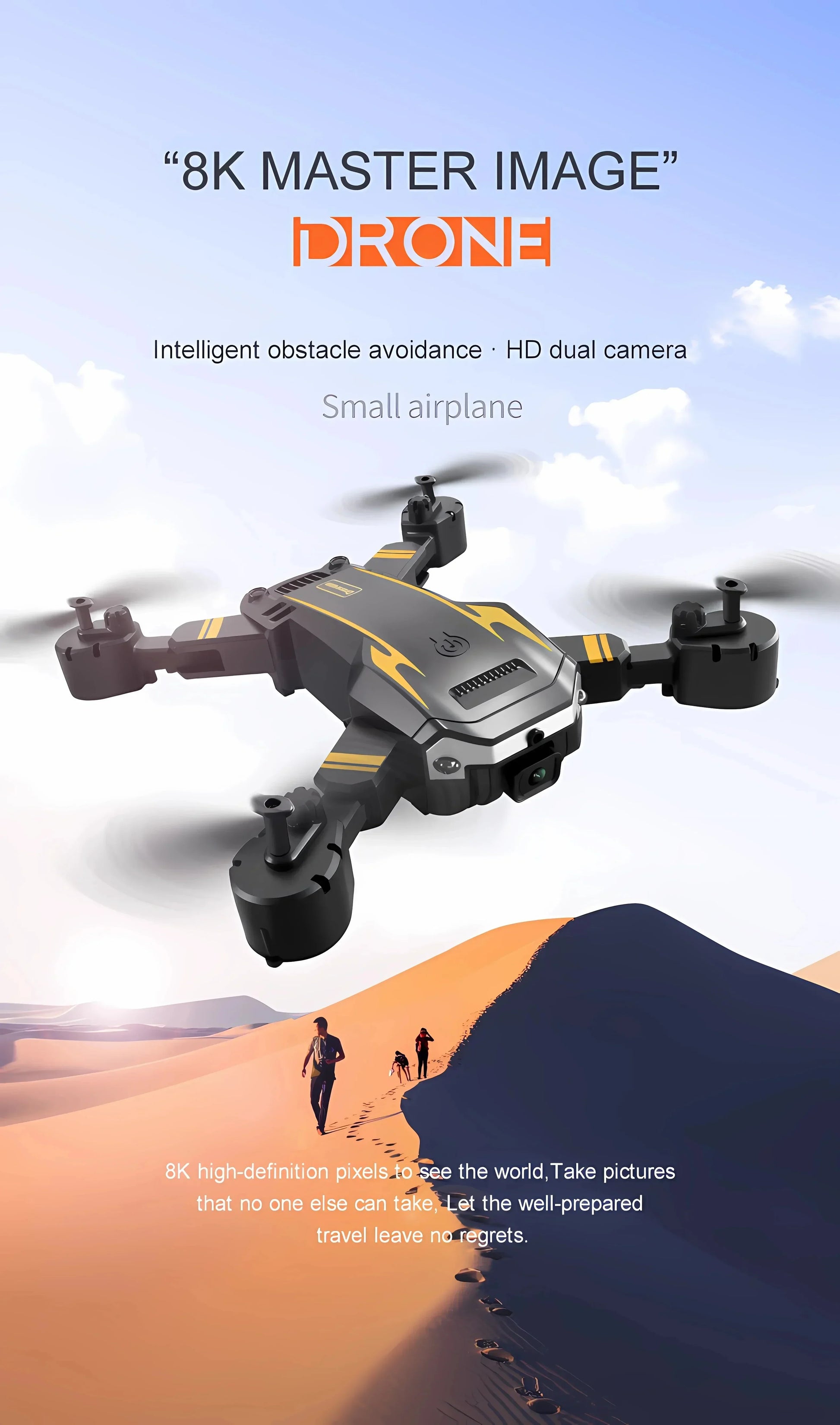 New S6 RC Drone G6 Professional 8K HD Camera Obstacle Avoidance Optical Flow Foldable 5G GPS Quadcopter for Aerial Photography