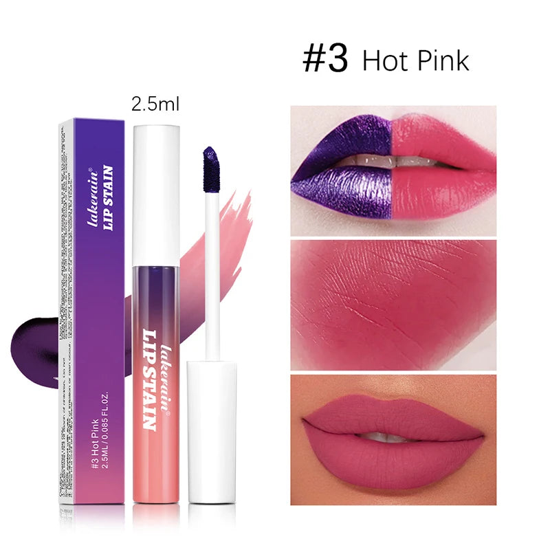 Lip Stain Tear-Off Natural Matte Waterproof Tattoo Dyed Transfer Resistant Lip Tint Gloss Peel Off Purple Liquid LipstickMakeup