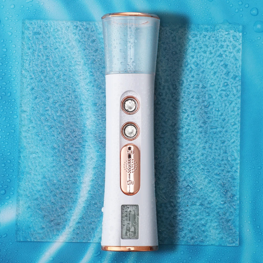 Mist Sprayer Handheld Nano Beauty Instrument Mini Hydrating Humidifier Skin Care LED Display Portable Facial Steamer Nebulizer