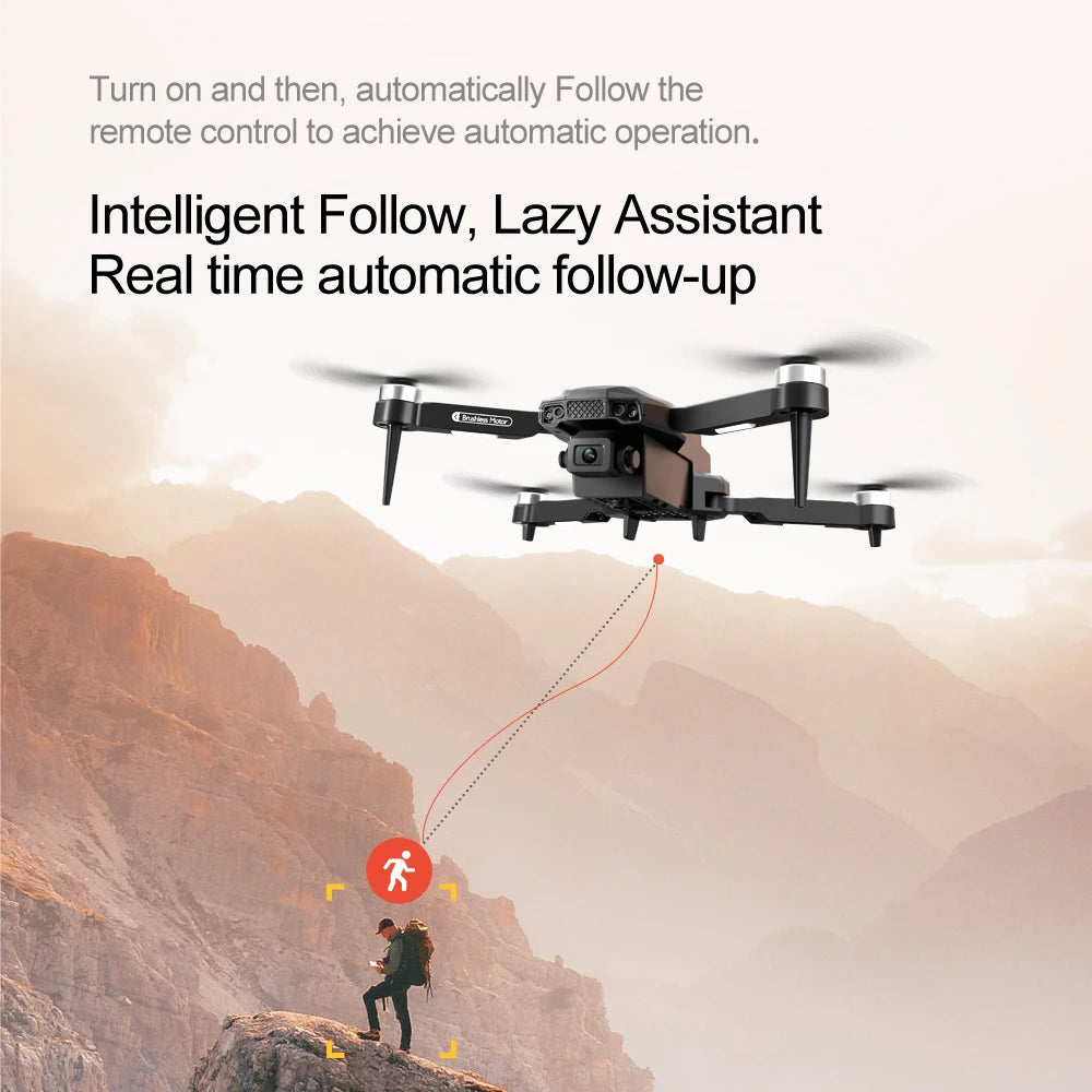 F198 Drone WIFI FPV HD Aerial Photography Wide Angle Dual Camera Professional With 1080P Brushless RC Foldable Quadcopter