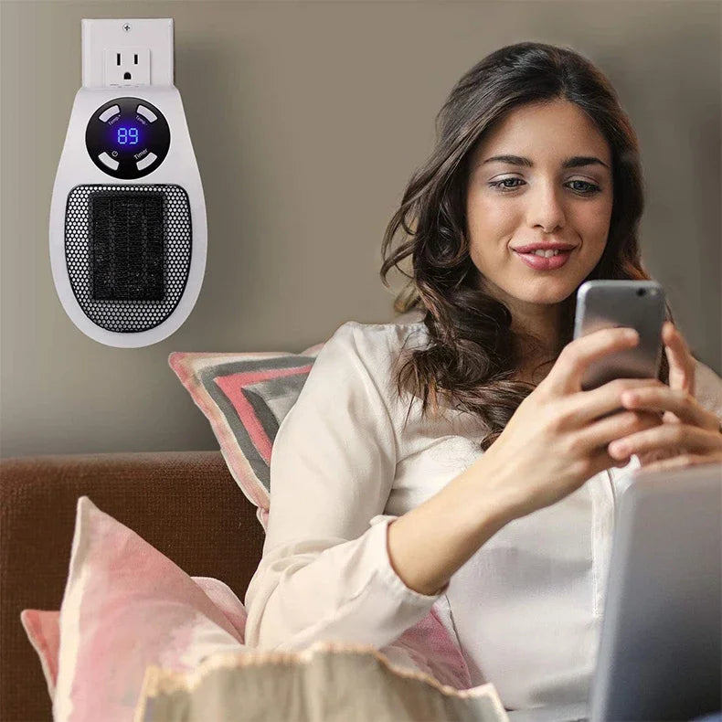 Electric Heater Home Appliance Heating Furnace Portable Heater Plug-in Room Heater Mini Radiator Remote Heating 500W