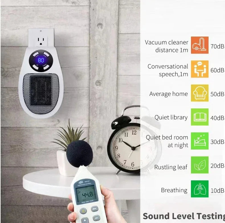 Electric Heater Home Appliance Heating Furnace Portable Heater Plug-in Room Heater Mini Radiator Remote Heating 500W