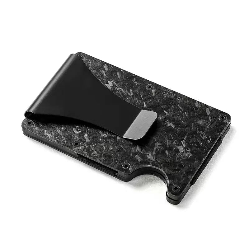 RFID Clip Metal Wallet Blocking Aluminum Minimalist Credit Card Holder Money Wallets 2024 All Color Slim Business Bank Id Case