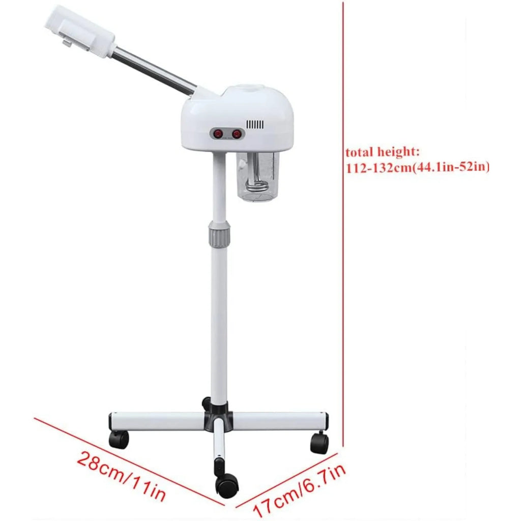 Professional Facial Steamer for Beauty Salon Home, Steam Machine with 360 Degree Rotating Nozzle for Cleanses Skin Unclogs Pores