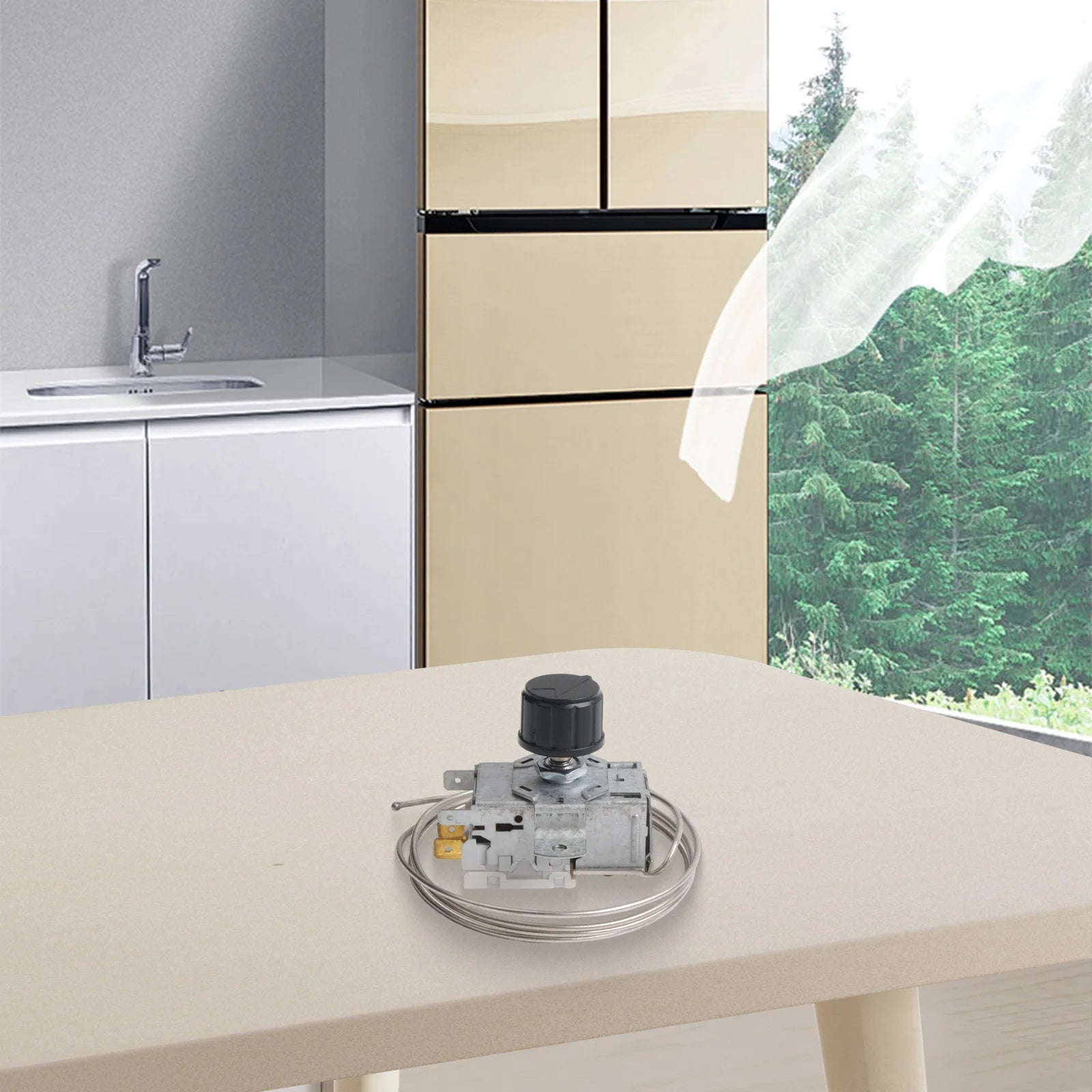 K50 Appliance Thermostat Effortlessly Regulates Temperatures Between Three And Twenty Degrees For All Types Of Refrigerators