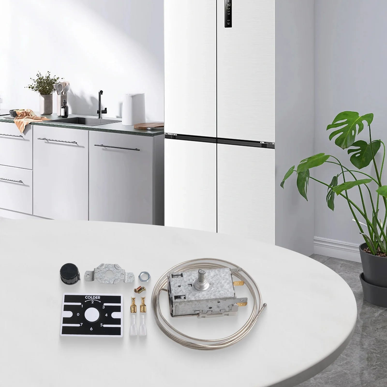 K50 Appliance Thermostat Effortlessly Regulates Temperatures Between Three And Twenty Degrees For All Types Of Refrigerators