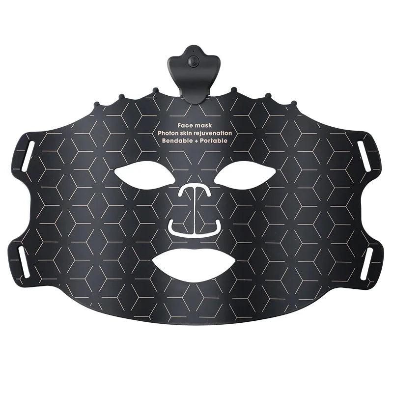 7 Colors Silicone Led Facial Mask Light Therapy Mask Full Face 240 Lamp Beads Wirelessly Red Light Therapy Photon Mask