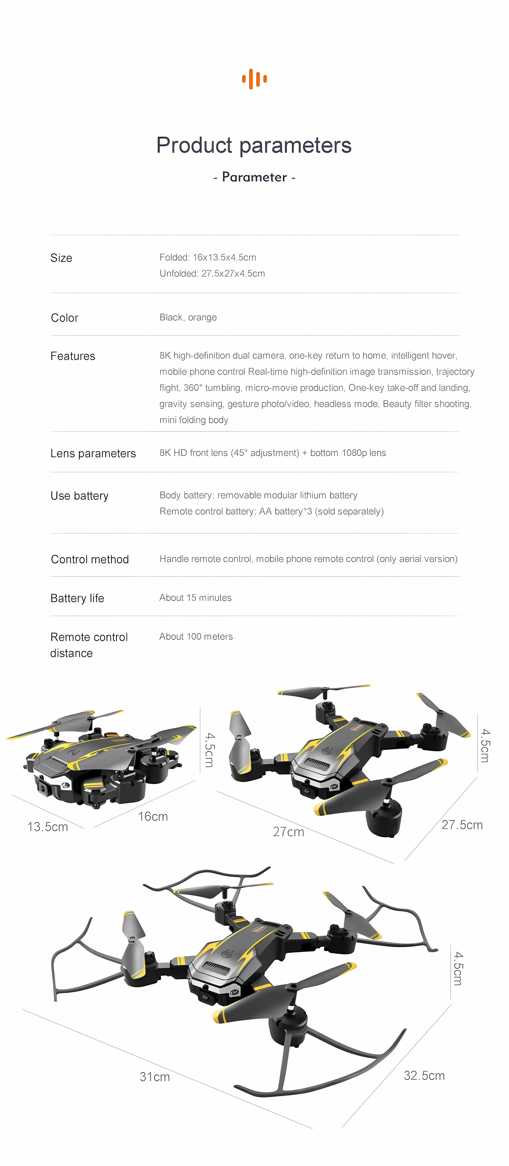 New S6 RC Drone G6 Professional 8K HD Camera Obstacle Avoidance Optical Flow Foldable 5G GPS Quadcopter for Aerial Photography