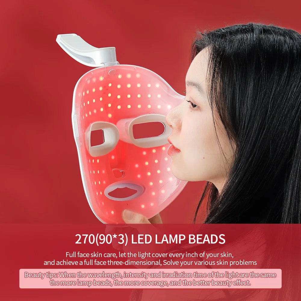 Wireless 7 Colors Face LED Mask Photon Facal Beauty Mask Skin Rejuvenation Anti Acne Repair Skin Tightening Anti Aging Skin Care