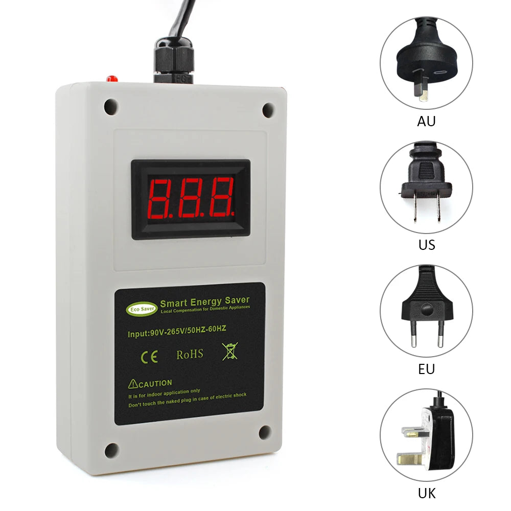 Household Energy Saving Appliances White Intelligent Power Saver Box Smart LED Electricity Saving Device
