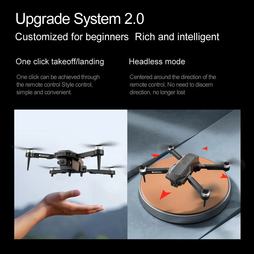 F198 Drone WIFI FPV HD Aerial Photography Wide Angle Dual Camera Professional With 1080P Brushless RC Foldable Quadcopter