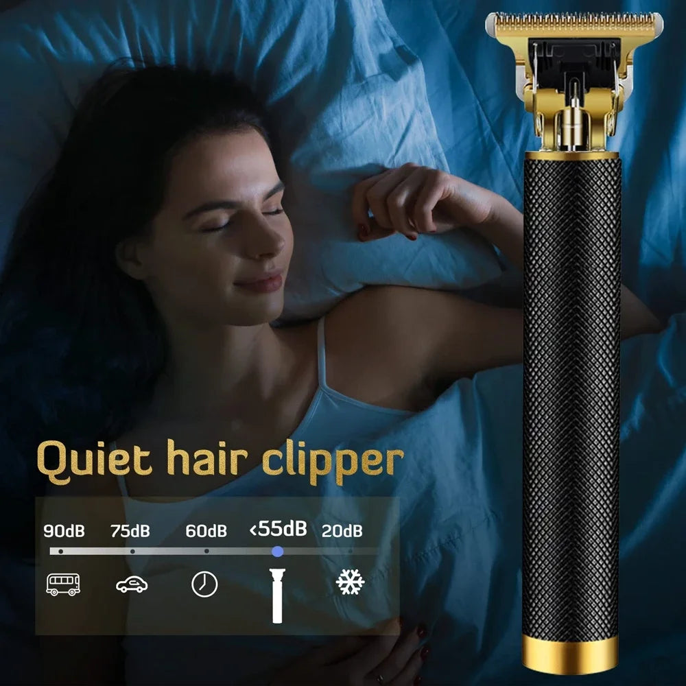 2024 New Vintage T9 Hair Cutting Machine Men's Hot Sale Electric Shaver Rechargeable Hair Trimmer Beard Clipper Barber Hair Cut