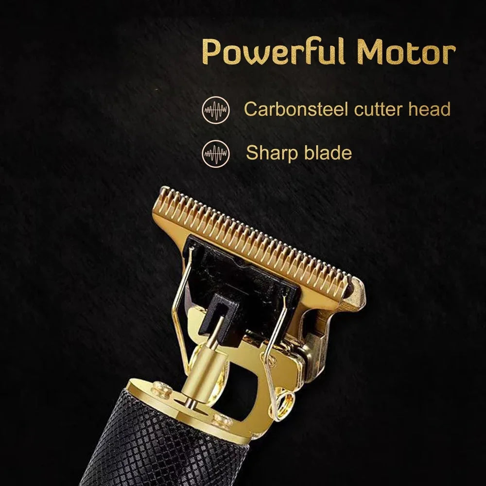 2024 New Vintage T9 Hair Cutting Machine Men's Hot Sale Electric Shaver Rechargeable Hair Trimmer Beard Clipper Barber Hair Cut