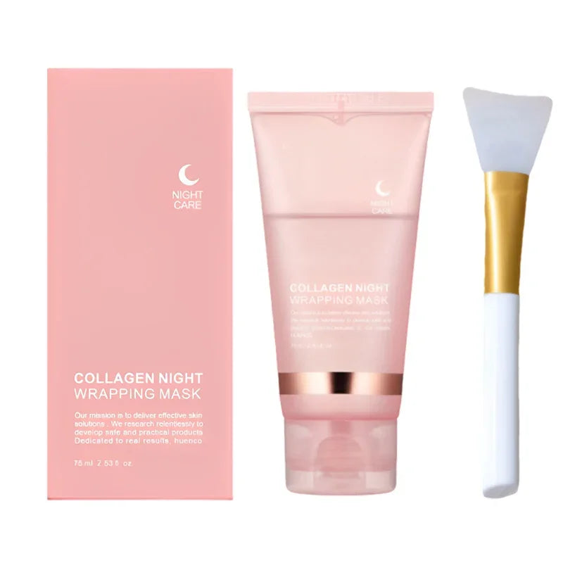 Korean Collagen Wrapping Peel Off Facial Mask Elasticity Hydration Reduces Sagging Dullness Hydrolyzed Collagen Skin Care