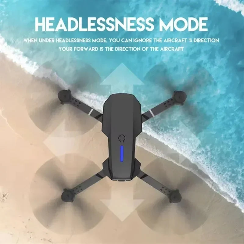 2025 E88Pro RC Drone 4K Professinal With 3 Battery 1080P Wide Angle HD Camera Foldable Helicopter WIFI FPV Height Hold Gift Toy