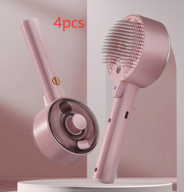 Pet Hair Remover & Grooming Brush  Self-Cleaning Steam Brush for Dogs & Cats