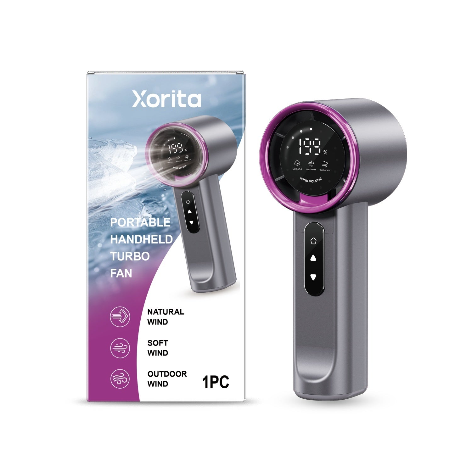 Portable Handheld Turbo Fan Rechargeable Mini Cooling Fan