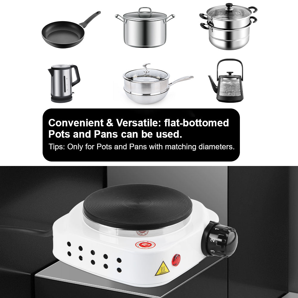 Multifunctional Kitchen Appliance Mini Electric Heater Stove Hot Cooker Plate Milk Water Coffee Heating Furnace 500W 220V